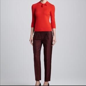 Kate Spade Avery Diamond Jacquard Ankle Pants - 8